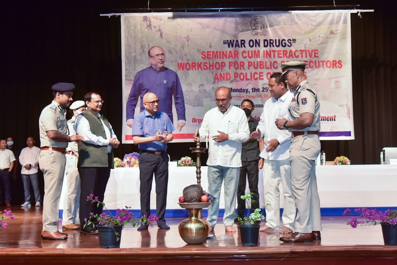 There should be no compromise on drugs and anti-social related cases - CM N Biren 3 CM assured that there will not be a single political intervention or pressure on any drug
