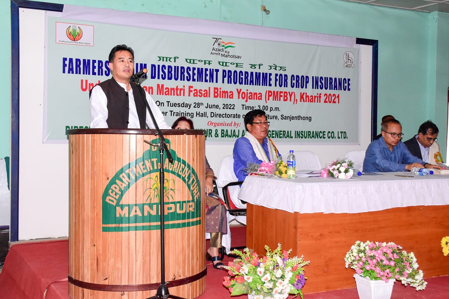 Agri Minister Th Biswajit said arrangement is made to deliver fertilizers to farmers