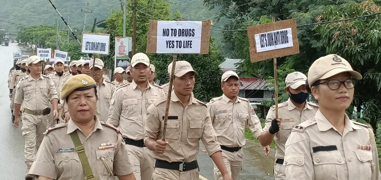 Manipur Police vows for Drugs Free Manipur 1 World Drugs Day observes in Manipur for drugs free Manipur