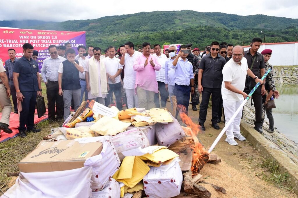 CM N Biren inaugurated Anouba Mangal De-addiction Centre.