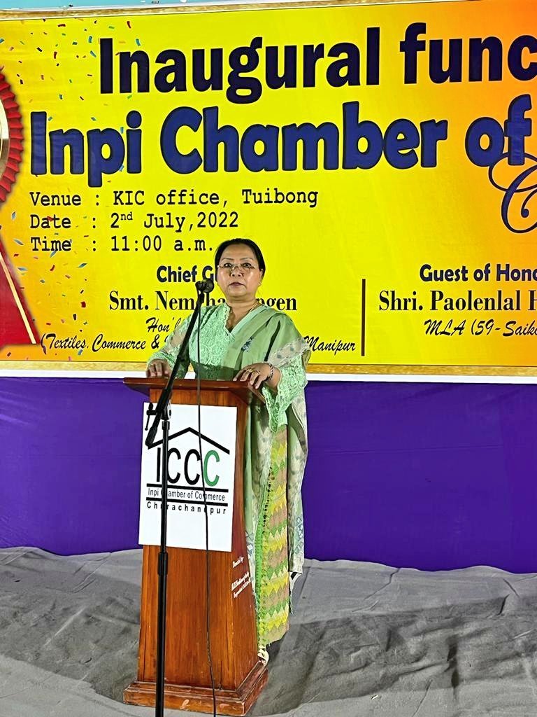 Nemcha Kipgen inaugurates Inpi Chamber of Commerce