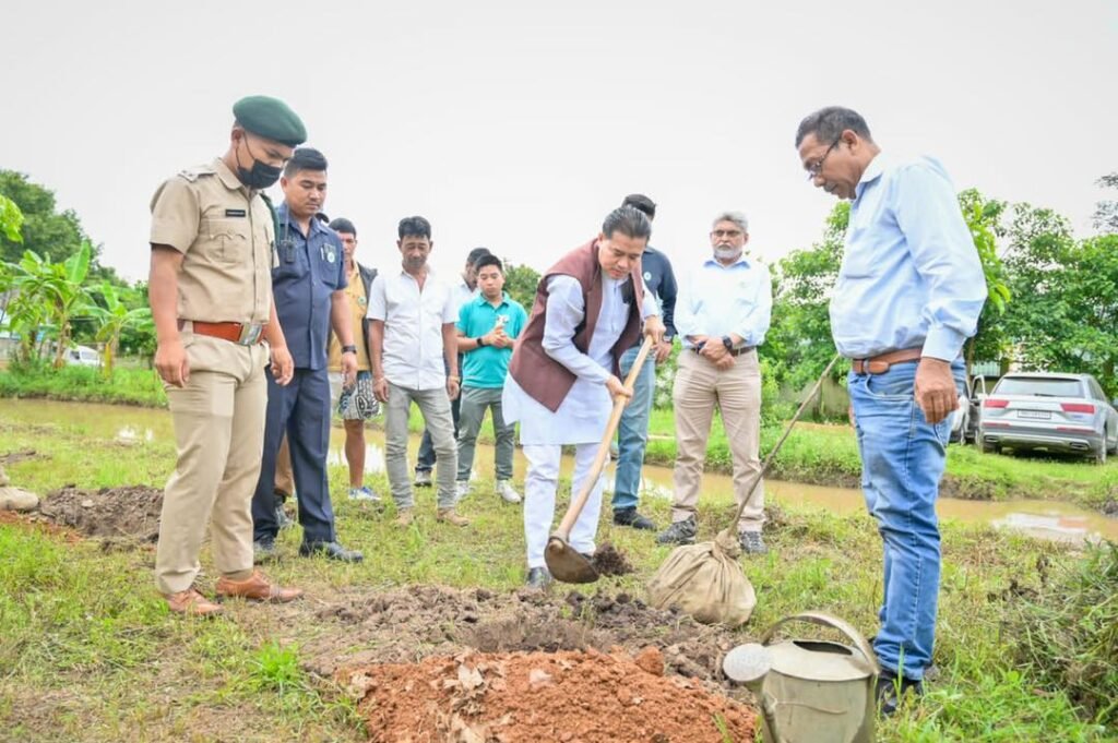 Forest Minister Biswajit planted mass tree on 73rd Van Mahotsav