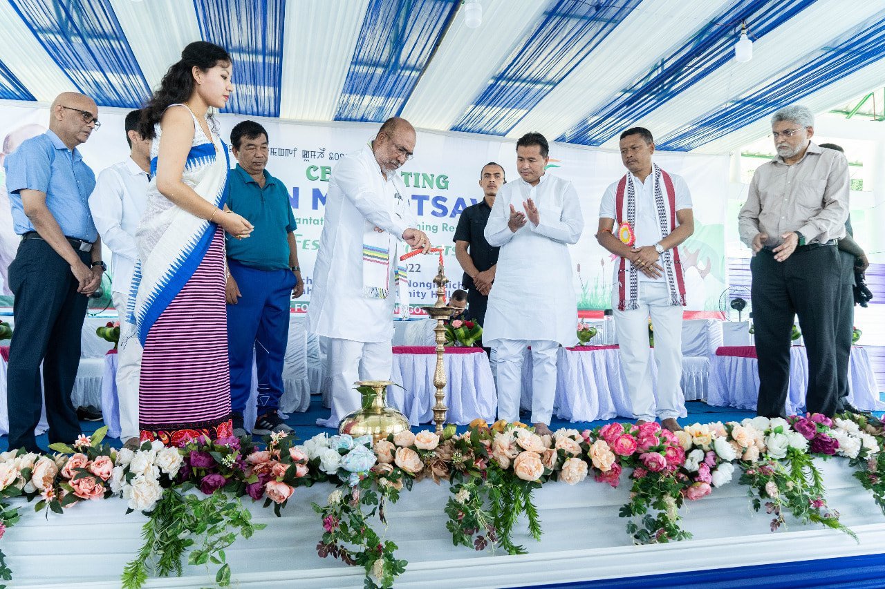 Van Mahotsav celebrates at Nongmaiching and Koubru ranges 2 Chief Minister N Biren led a plantation of saplings at Eshing Chaibi area of the Nongmaiching Reserved Forest on Thursday