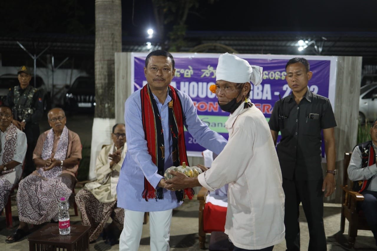 MP Sanajaoba welcomes hill brothers at Mera Hou Chongba Festival