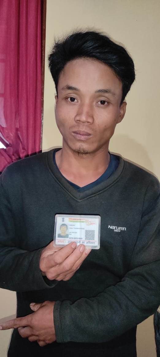 Day after Myanmar national was arrested, another man from Telangana was found hiding in Kairang Chingya of Manipur.