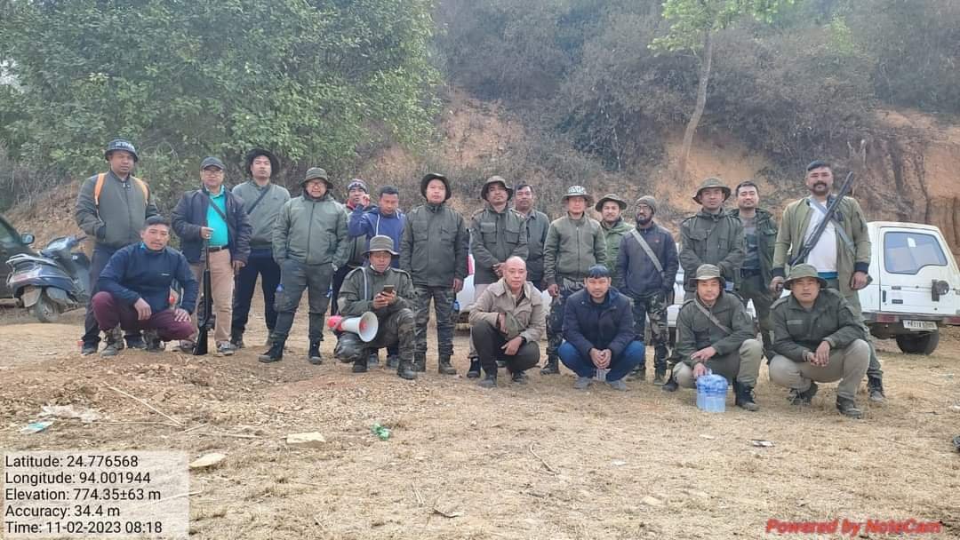 JFMC conducted search operations in Nongmaching hills