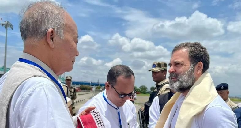 Rahul Gandhi visits Manipur
