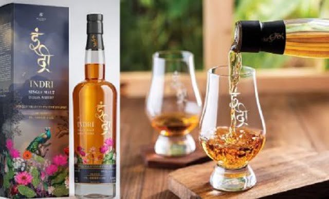 Indri, a smoky Indian single malt won the prestigious title of "Best in Show, Double Gold" at the Whiskies of the World Awards.