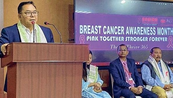 A screening and awareness program on breast cancer was held at Babina Diagnostic in Porompat in Manipur yesterday.