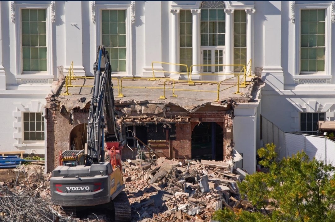 The White House East Wing Demolition for Ballroom Sparks National Fury