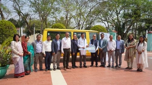 PowerGrid Hands Over Minibus to Manipur University Under CSR Initiative
