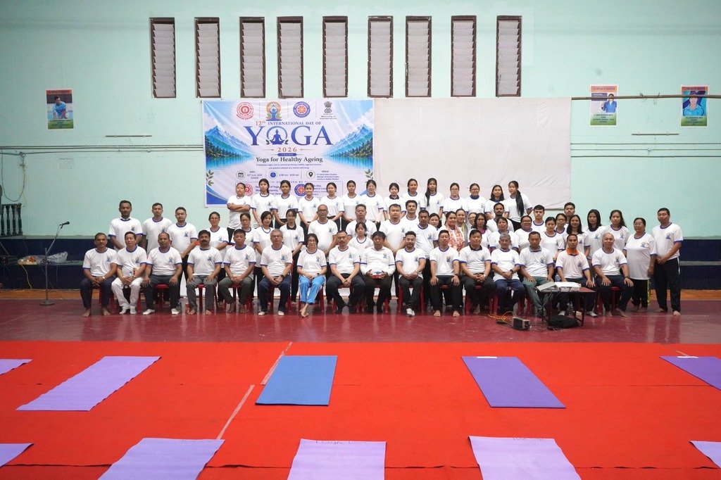 Manipur University Celebrates 12th International Day of Yoga 1 yoga 4