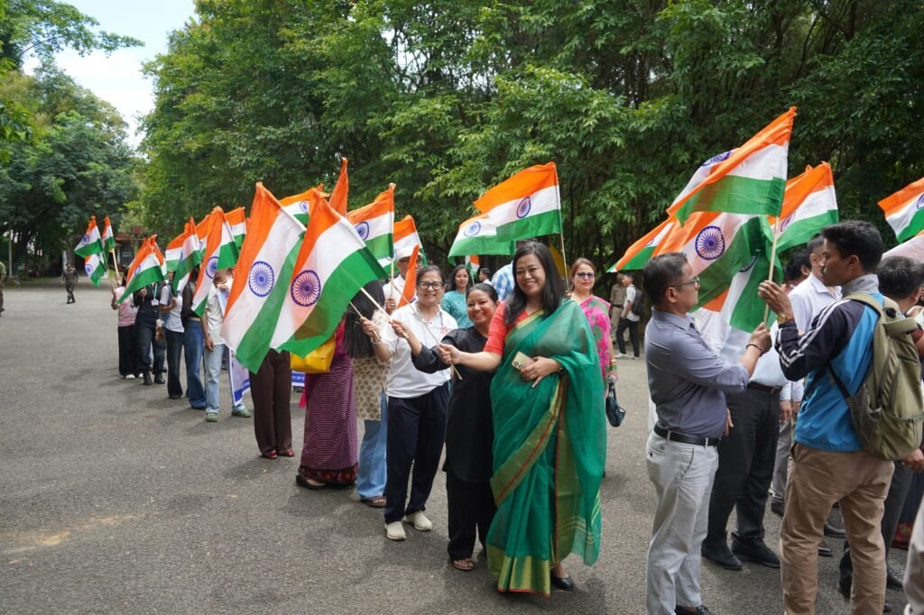 Manipur University Joins 33 Assam Rifles Pipe Band Performance, Takes Out Har Ghar Tiranga Yatra 3 Manipur University Joins 33 Assam Rifles Pipe Band Performance, Takes Out Har Ghar Tiranga Yatra
