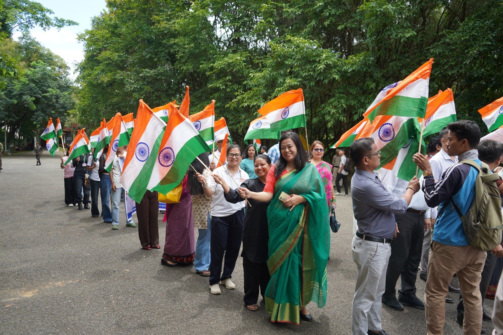 Manipur University Joins 33 Assam Rifles Pipe Band Performance, Takes Out Har Ghar Tiranga Yatra 1 Manipur University Joins 33 Assam Rifles Pipe Band Performance, Takes Out Har Ghar Tiranga Yatra