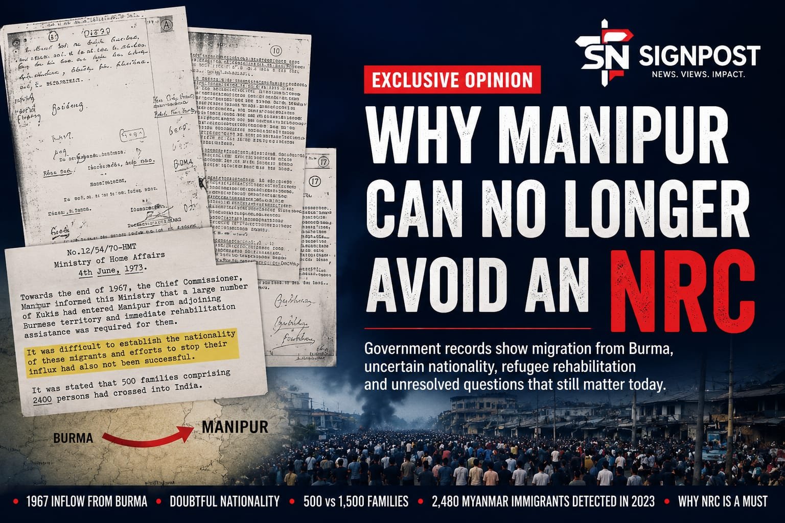 Why Manipur Can No Longer Avoid an NRC: The Government’s Own Records Make the Case