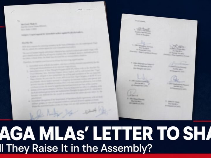 Letter bearing the names of Naga legislators seeking action from Union Home Minister Amit Shah over killings and militant violence in Manipur