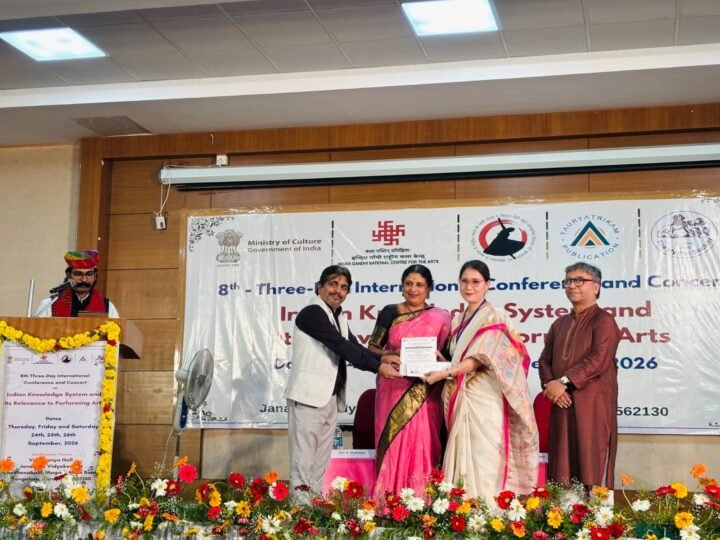 Dr Pukhrambam Lilabati Devi of Manipur University receives Naad Nartan Excellent Research Paper Award