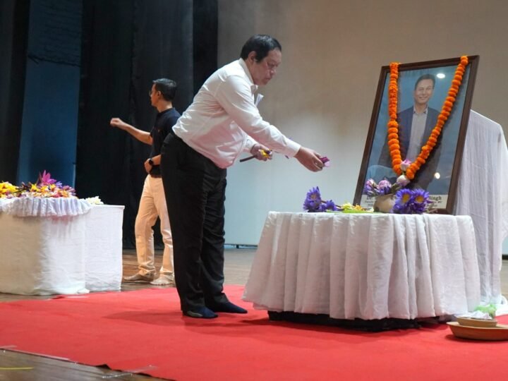Manipur University Pays Tribute to MIMS Faculty Dr Sorokhaibam Keshorjit Singh 14 Manipur University faculty members, students and family members paying tribute to Dr Sorokhaibam Keshorjit Singh at the University Auditorium