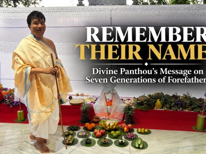 Divine Panthou and devotees during the 32nd Langban Thanil Ipa Ipu Purol Taret Looklen Katpa at Selloi Langmaiching, Imphal East.