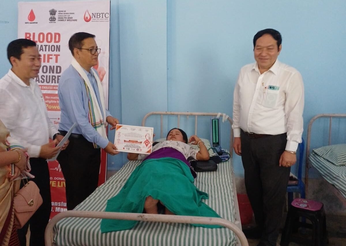 Manipur University Blood Donation Camp Marks NSS Day, Urges Regular Donors 1 Manipur University Blood Donation Camp Marks NSS Day