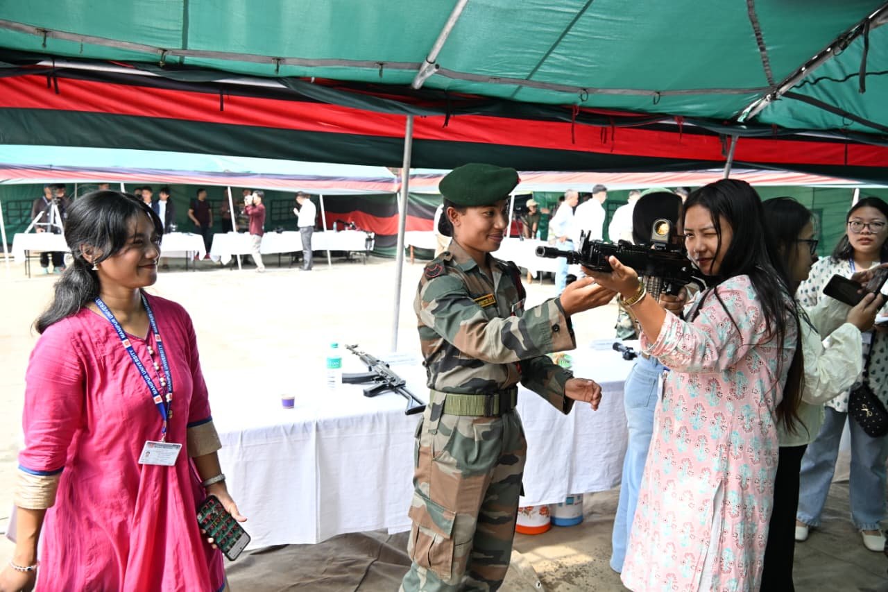 Manipur University Weapon Exhibition Introduces Students to Defence Careers 1 Manipur University Weapon Exhibition Introduces Students to Defence Careers